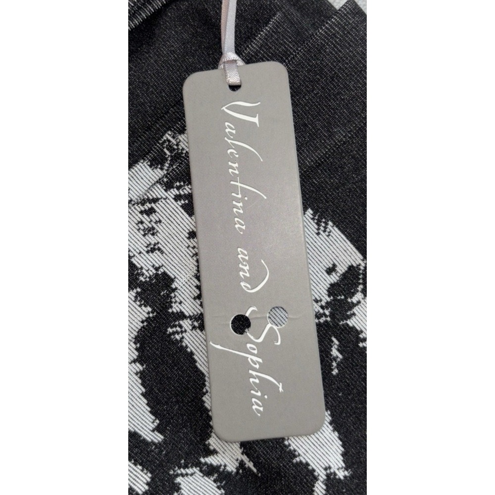 NEW Animal Print Abstract Pencil Skirt Women‎ S/M Black Gray Bodycon Stretch - Picture 7 of 7